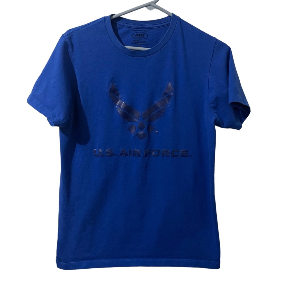 JWM Shirt‎ Boys Medium Blue Cotton U.S. Air Force Lightweight Casual Military